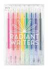  Długopisy żelowe z brokatem Radiant Writers 8szt