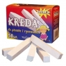 Kreda szkolna B4 biała 50 sztuk kwadratowa