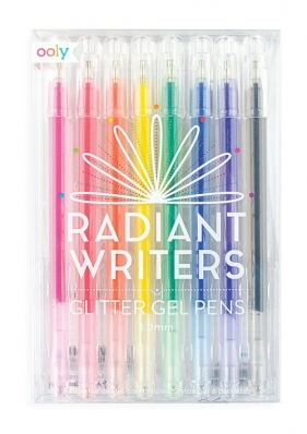 Długopisy żelowe z brokatem Radiant Writers