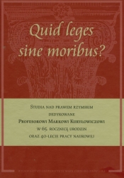 Quid leges sine moribus - <br />