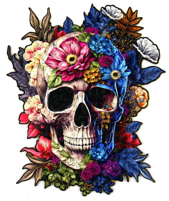 Puzzle 232 drewniane Czaszka