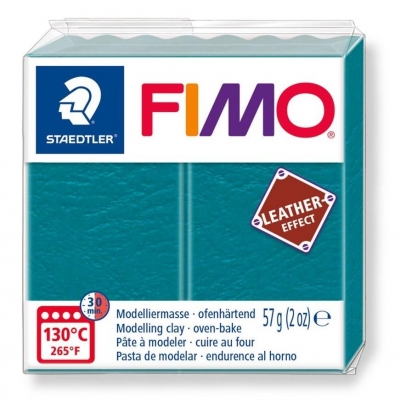 Masa Fimo Leather effect 57g błękitna laguna