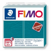 Masa Fimo Leather effect 57g błękitna laguna