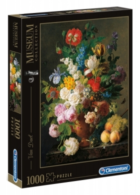 Clementoni, Puzzle Museum Collection 1000: Van Dael, Vaso di fiori (31415)
