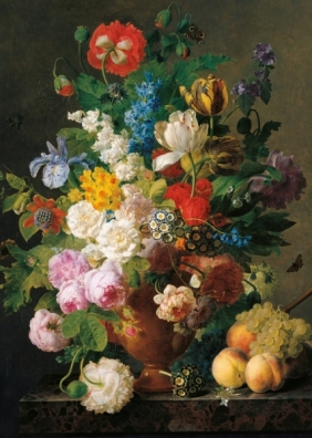 Clementoni, Puzzle Museum Collection 1000: Van Dael, Vaso di fiori (31415)