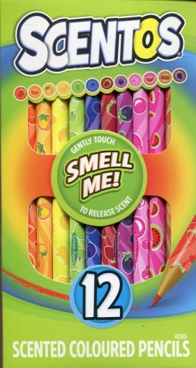 Scentos Kredki ołówkowe pachnące - 12 kolorów