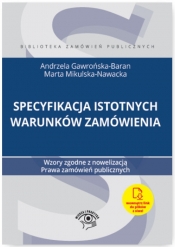 Specyfikacja istotnych warunków zamówienia - Gawrońska-Baran Andrzela