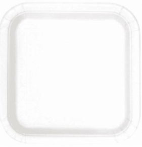 Talerze papierowe kwadratowe eko 23cm 10szt