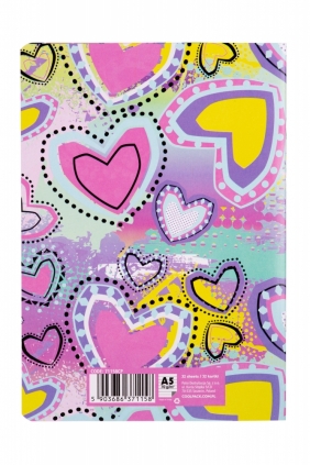 Coolpack, Zeszyt A5/32 k. linia PP - Sew Heart (71158CP)