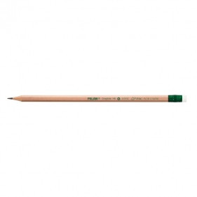 Ołówek sześciokątny MILAN NATURAL HB z gumką (071212112FSC)