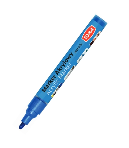 Marker akrylowy TO-402 - Metaliczny niebieski (438092)