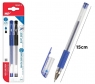 Długopis żelowy 0.5mm czarny, niebieski 2szt