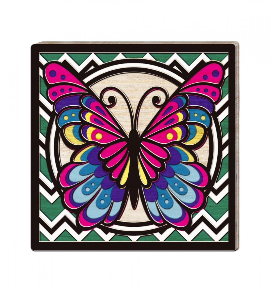 Zestaw do tworzenia obrazów z drewna - motyl