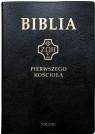 Biblia pierwszego Kościoła złocona czarna Opracowanie zbiorowe