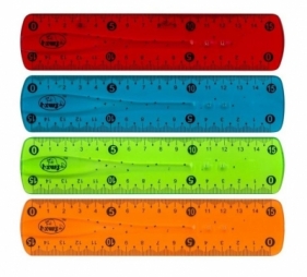 Linijka 15cm flexi MIX
