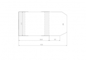 Okładka regulowana 21.0x35.5cm, 50szt (210)