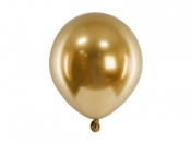 Balony Glossy złoty 12cm 50szt