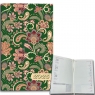 Kalendarz 2025 A6 tygodniowy Paisley kwiaty green