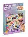 Zestaw naklejek I love horses