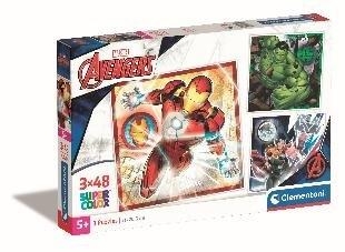 Puzzle 3x48 Super Kolor The Avengers