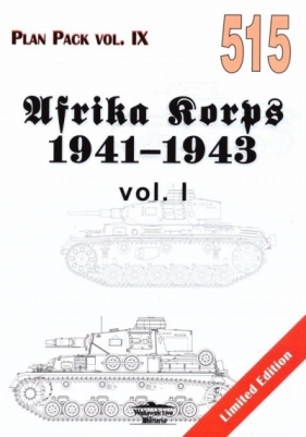 Afrika Korps 1941-1943 vol. 1 Plan Pack vol. IX 515 (Limited Edition) - Grzegorz Jackowski