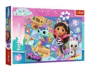 Puzzle 100 Przyjaźń w kocim domku