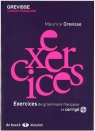 Exercices de grammaire francais et corrige + CD Maurice Grevisse