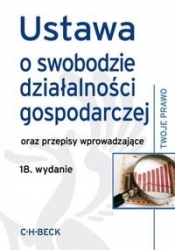 Ustawa o swobodzie działalności gospodarczej oraz przepisy wprowadzające
