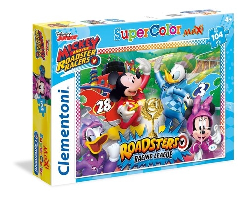 Puzzle 104 Super Color Maxi Mickey and the Roadster Racers (23715)