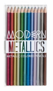 Metaliczne kredki ołówkowe