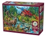 Puzzle 2000 Leśna chatka z czerwonym dachem 113114 12+