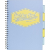 Kołozeszyt A4/100k Pukka Pad Project Book Pastel - niebieski (8630S(BE)-PST)