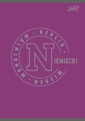 Zeszyt a5 60k krata laminowany język niemiecki ściąga college