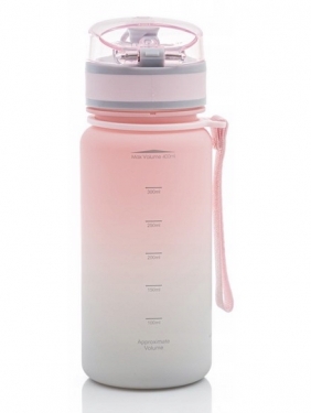 Astra, Bidon Aqua Pure 400ml - pink/grey