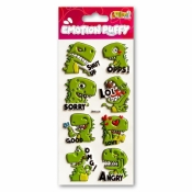 Naklejki puffy Emotion Dino