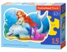 Puzzle 15 Konturowe Little Mermaid and the Dolphin (B-015160)