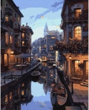 Malowanie po numerach - Nocna Wenecja 40x50cm