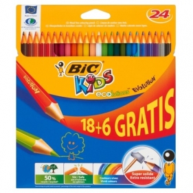 Kredki Eco Evolution Pudełko 18+6 sztuk