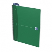 Kołonotatnik A4/90k. kratka laminowany z linijką Oxford essentials
