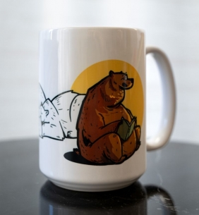 Kubek duży (440 ml) – Nie mogę spać, bo czytam książki