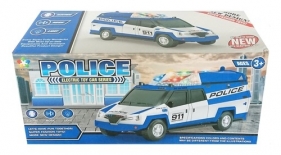 Auto policja ze światłem i dźwiękiem