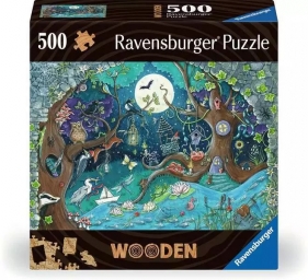 Ravensburger, Puzzle drewniane 500: Baśniowy Las (17516)