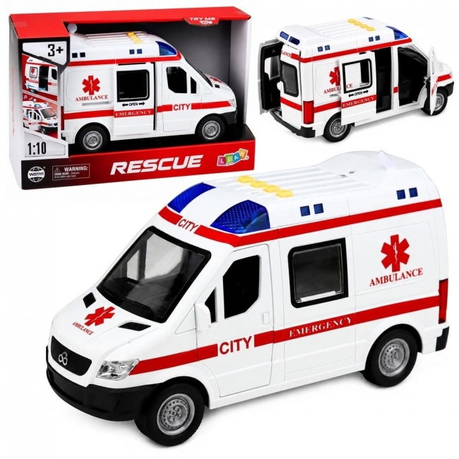 <img src='https://webimage.pl/pics/161/8/d5905991098072.jpg' style='height:440px' /> Ambulans z napędem światło i dźwięk 1:10