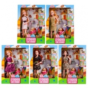 Lalka 29cm ze zwierzętami