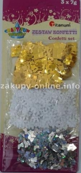 Zestaw konfetti 3x7g (dwa wzory)
