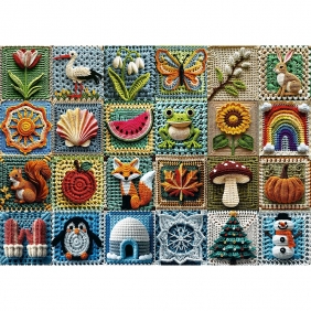 Trefl, Puzzle 1000: Tea Time - Szydełkowanie. Cztery Pory Roku (12116)