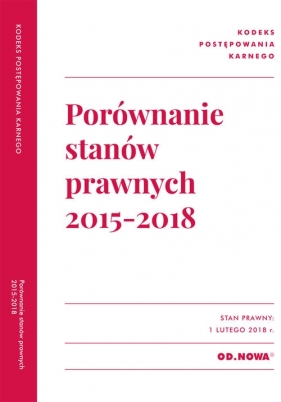 Porównanie stanów prawnych KPK 2015-2018
