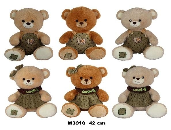 Miś w sukience 42cm MIX