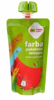 Farba tempera 100ml czerwona HAPPY COLOR