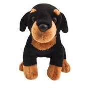 Pluszowy Doberman siedzący 20 cm (12734)